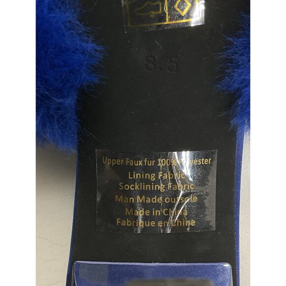 Jeffrey Campbell 'Utopic' Blue Vegan Leather Mule Size 8.5 - Picture 6 of 6